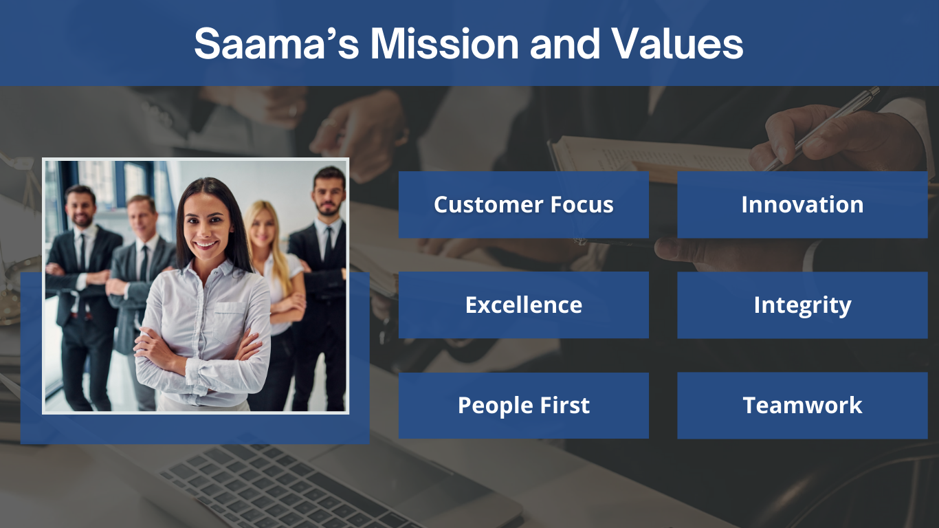  Saama’s Mission and Values: Driving Innovation with Purpose and Integrity